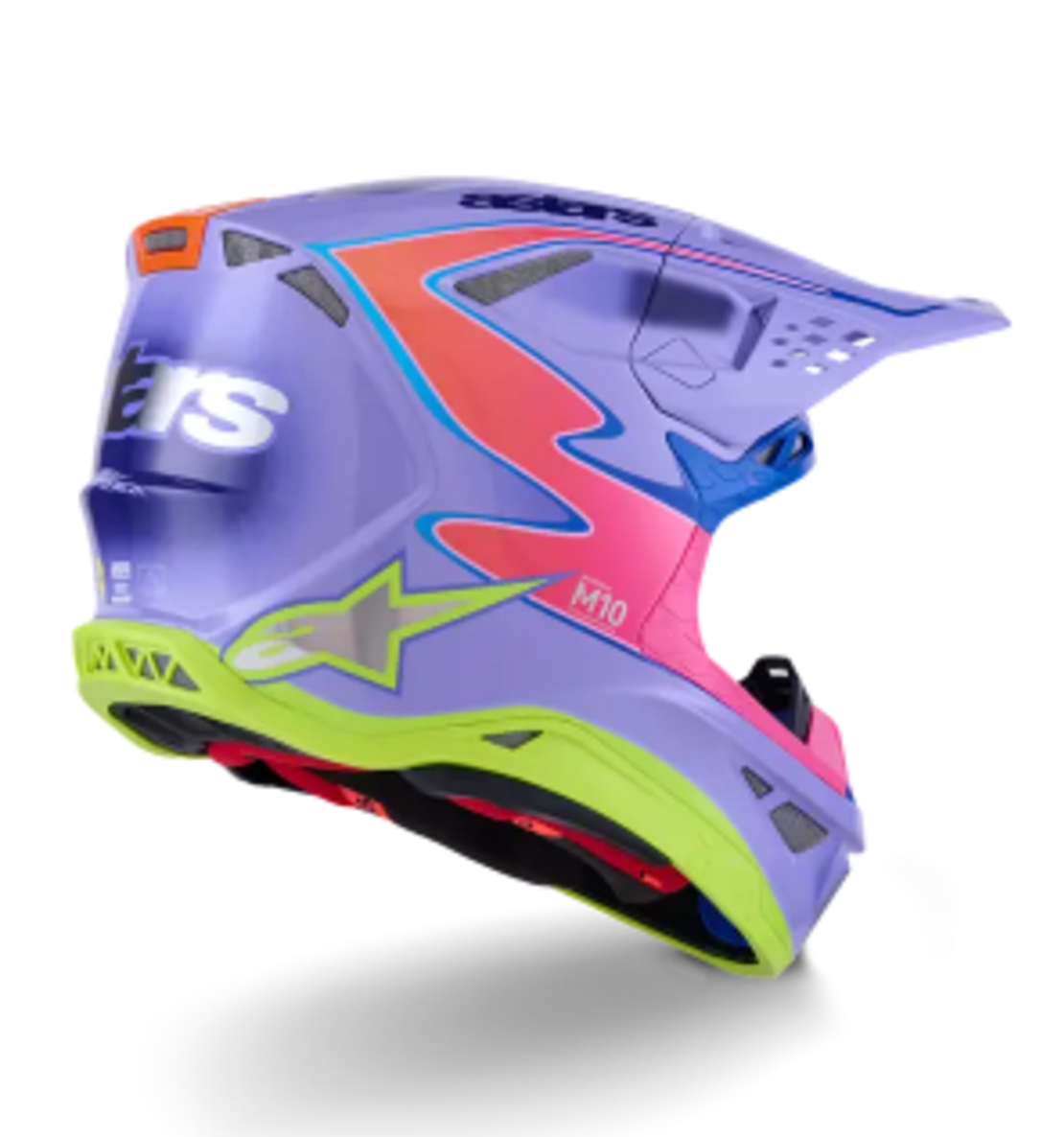 Мотокрос каска ALPINESTARS S-M10 JETT PURPLE/PINK