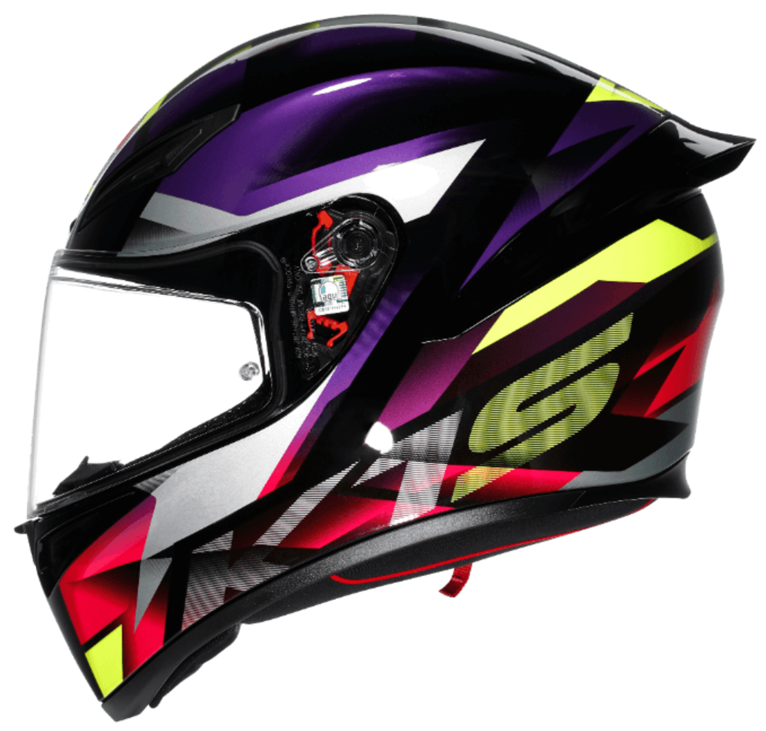 КАСКА КАСКА K1 S E2206 - FASTLAP BLACK/PURPLE/PINK