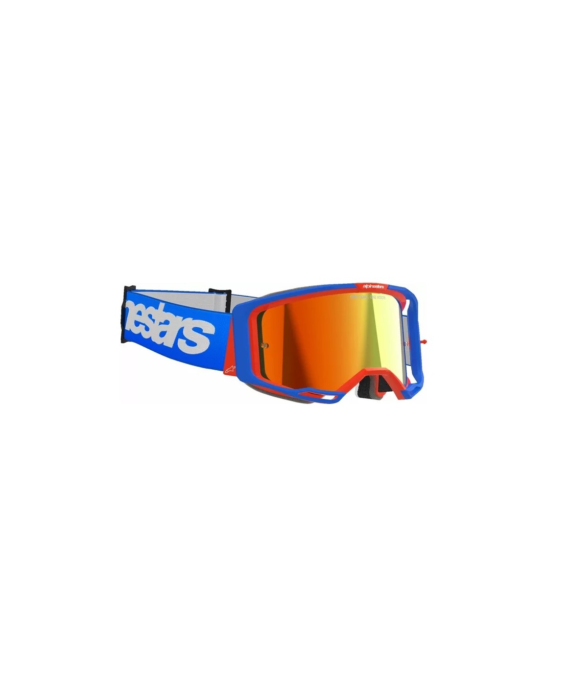 Мотокрос очила ALPINESTARS VISION 8 WORDMARK BL/ORG MIRROR-RED