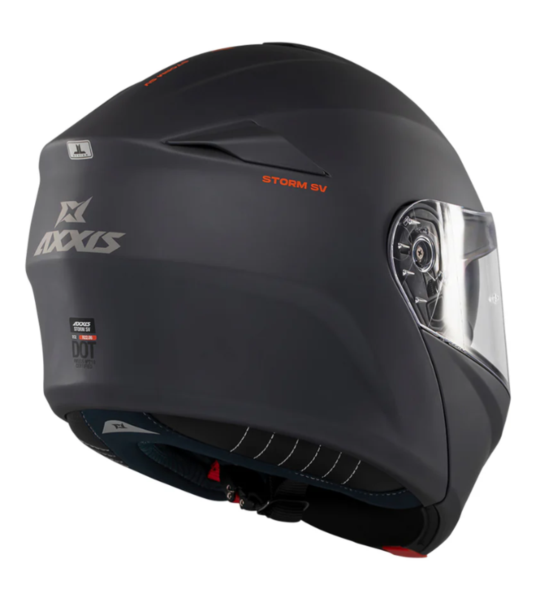 Отваряема каска AXXIS STORM S SV SOLID A2 TITANIUM