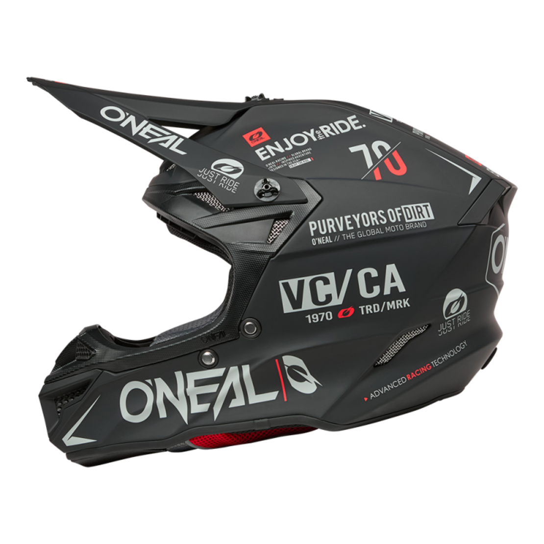 Мотокрос каска 5SERIES POLYACRYLITE BRAND BLACK/GRAY V.26