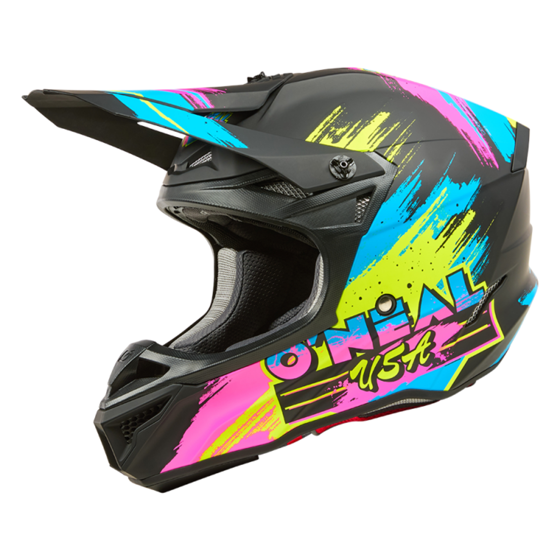 Мотокрос каска 5SERIES POLYACRYLITE RESEDA BLACK/NEON V.26