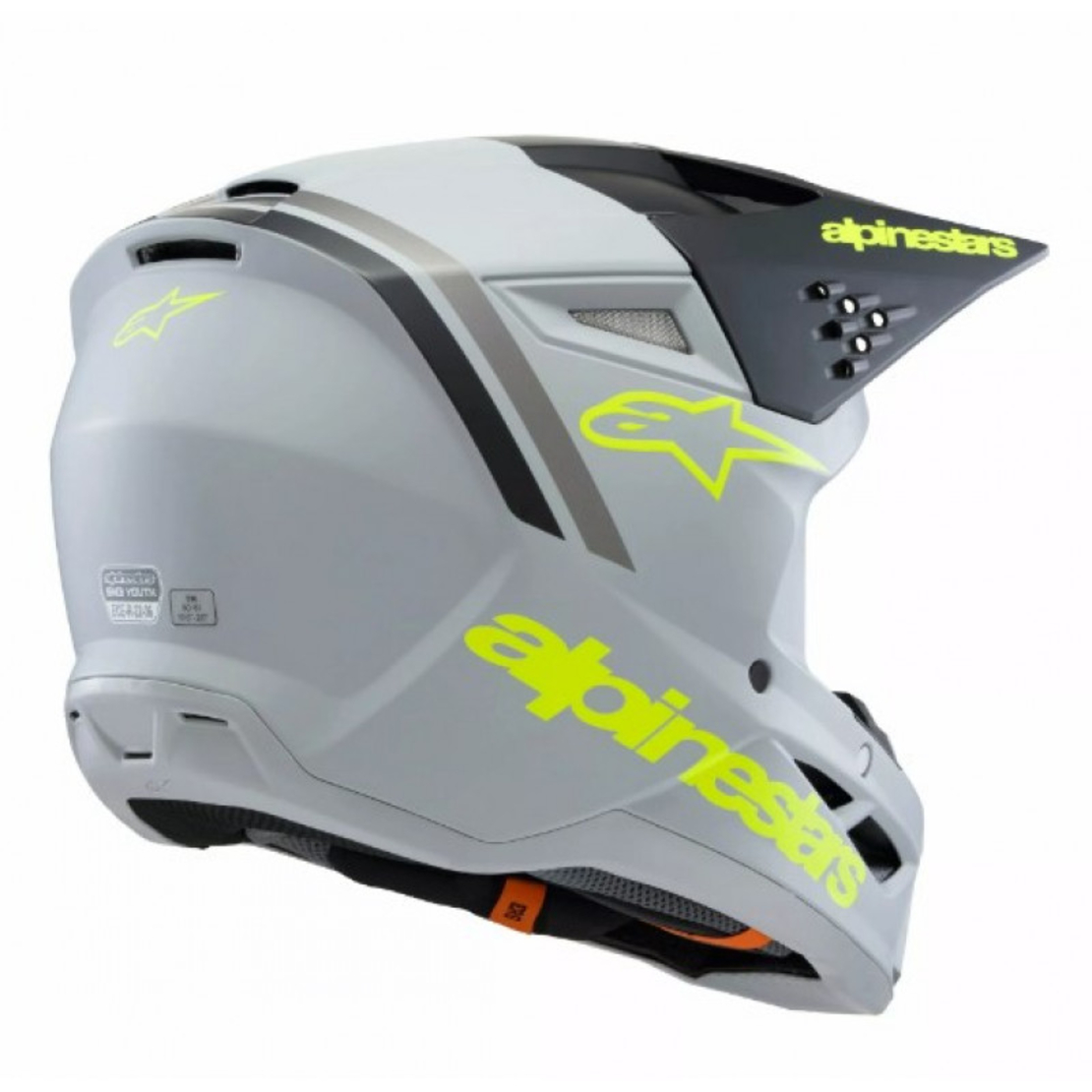 Детска каска ALPINESTARS SM3 RADIUM GY/BLK/YL