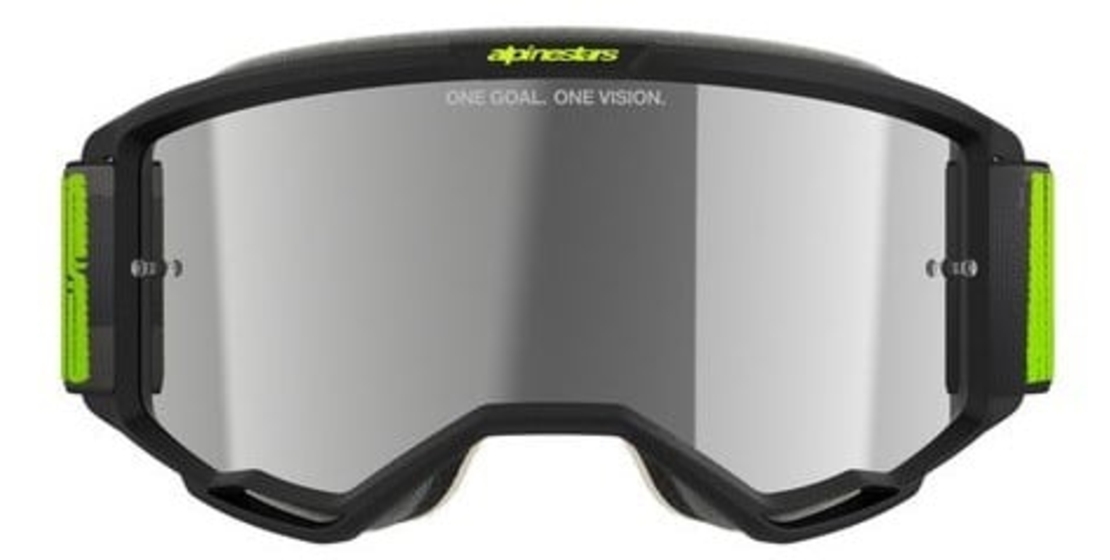 Мотокрос очила ALPINESTARS VISION 5 HOLLOW CHARCOAL YLLW FL Mirror SILVER