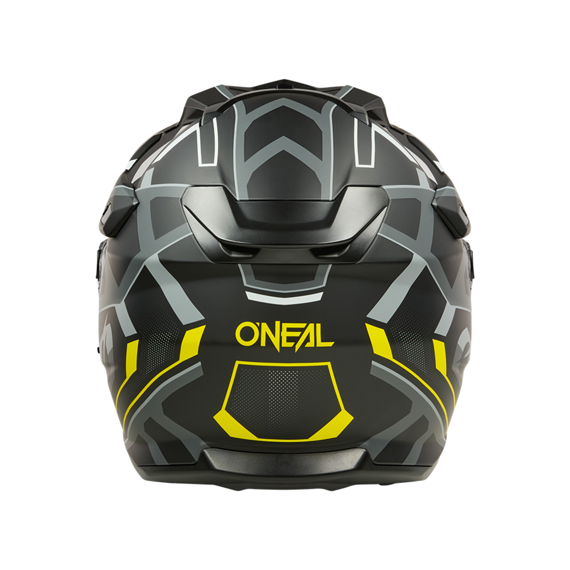 Ендуро каска D-SRS SQUARE BLACK/NEON YELLOW/GRAY V.25