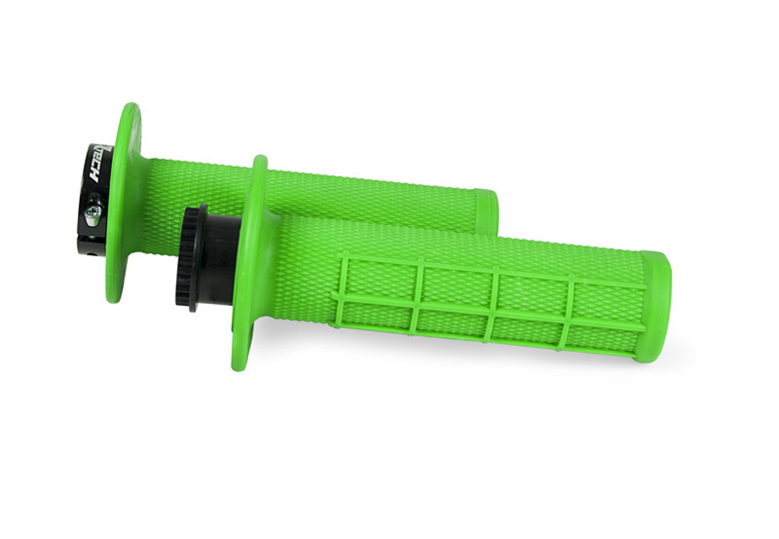 Мото ръкохватки RACETECH Lock On Neon Green