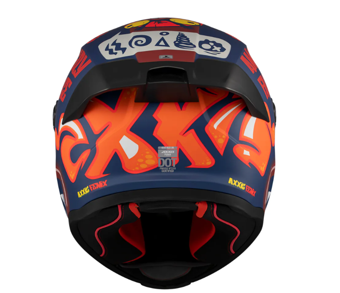 Каска AXXIS FENIX ANGRY FACE C5 MATT