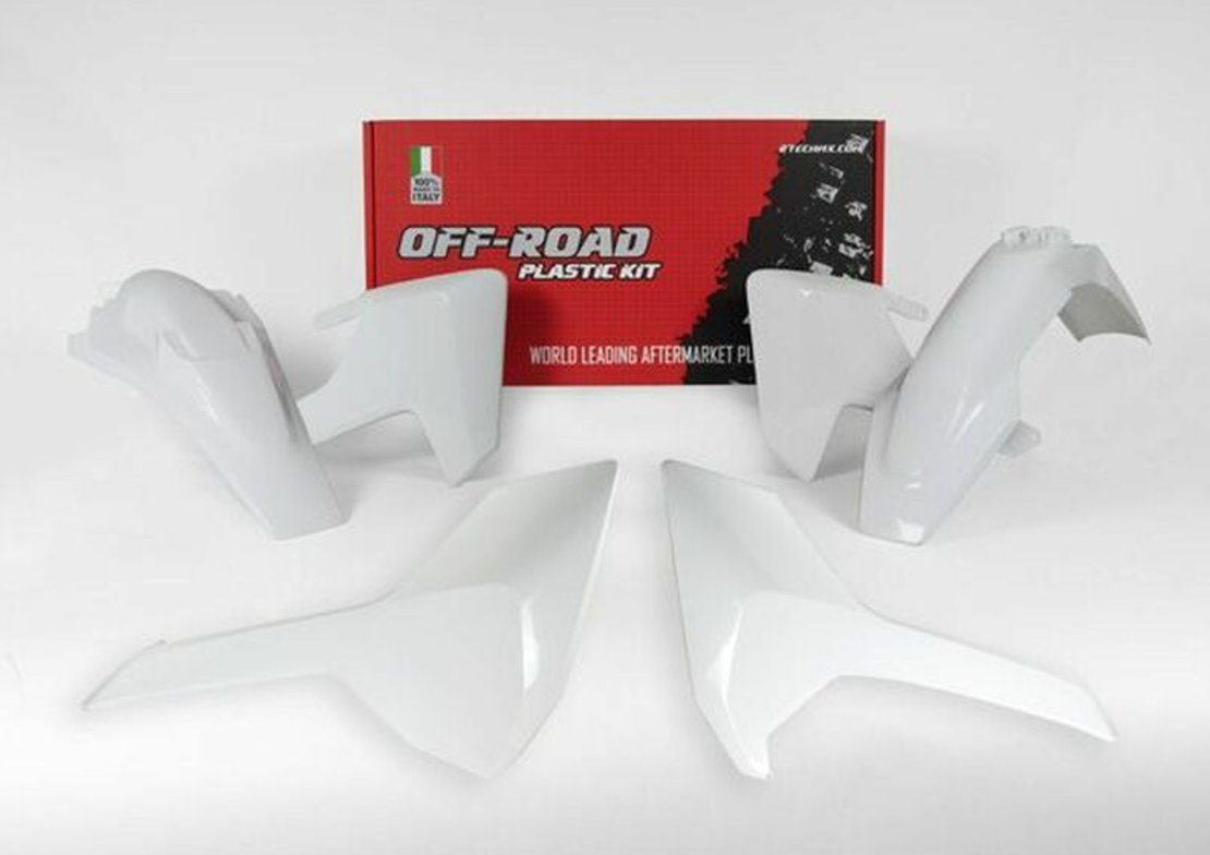 Комплект пластмаси RACETECH Plastic Kit White Husqvarna TE/FE 17-19