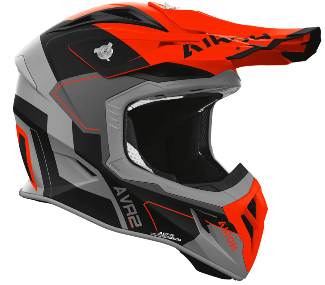 Мотокрос каска AIROH AVIATOR ACE 2 SHIELD ORANGE MATT