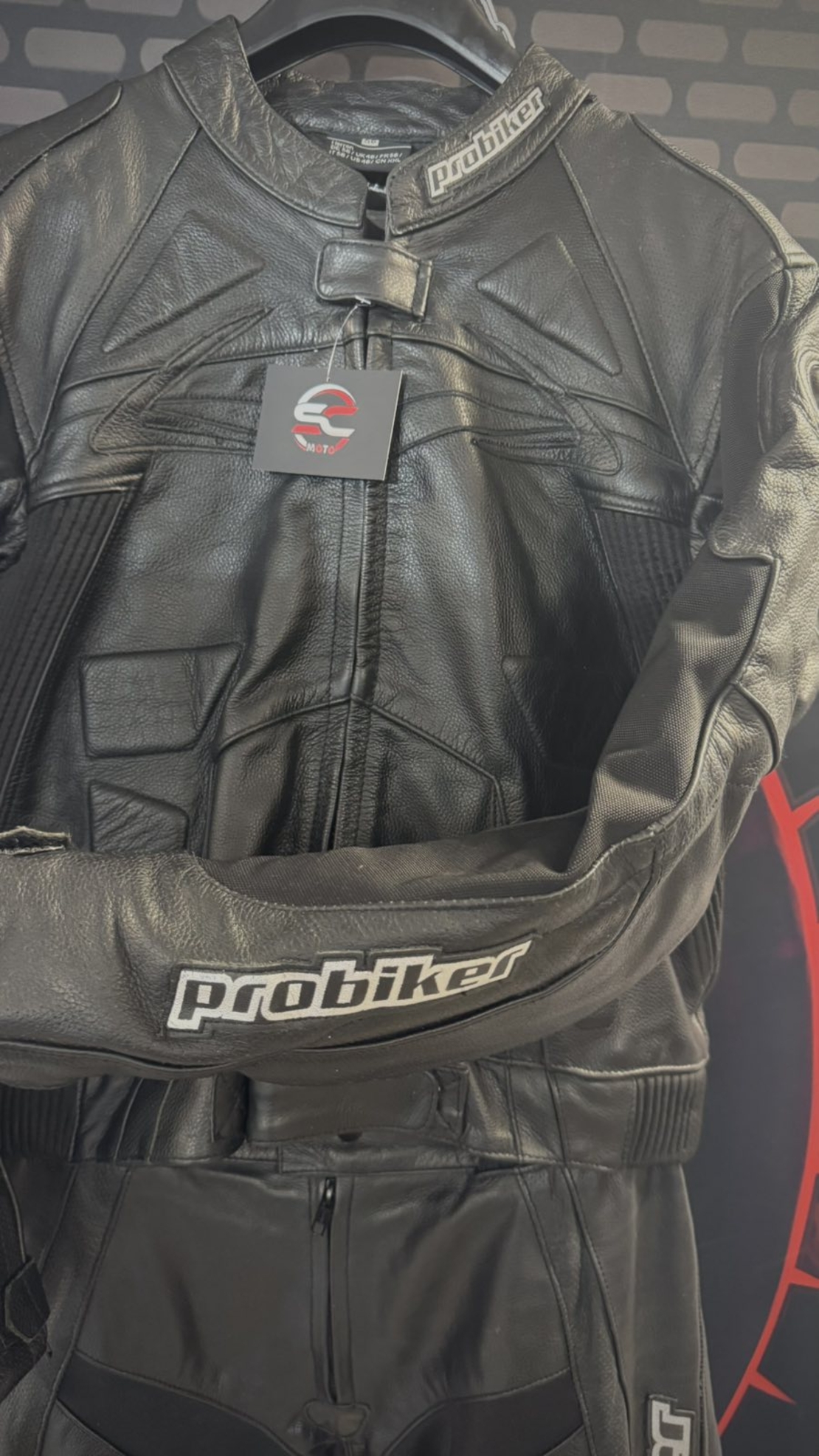 Кожен мото екип Probiker PRX-4 номер 56-2XL на две части