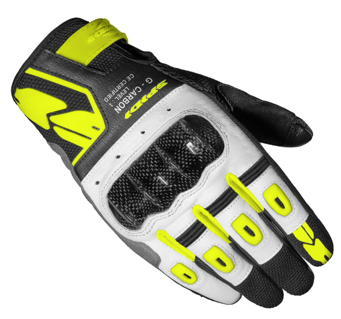 Дамски мото ръкавици SPIDI G-CARBON Yellow fluo