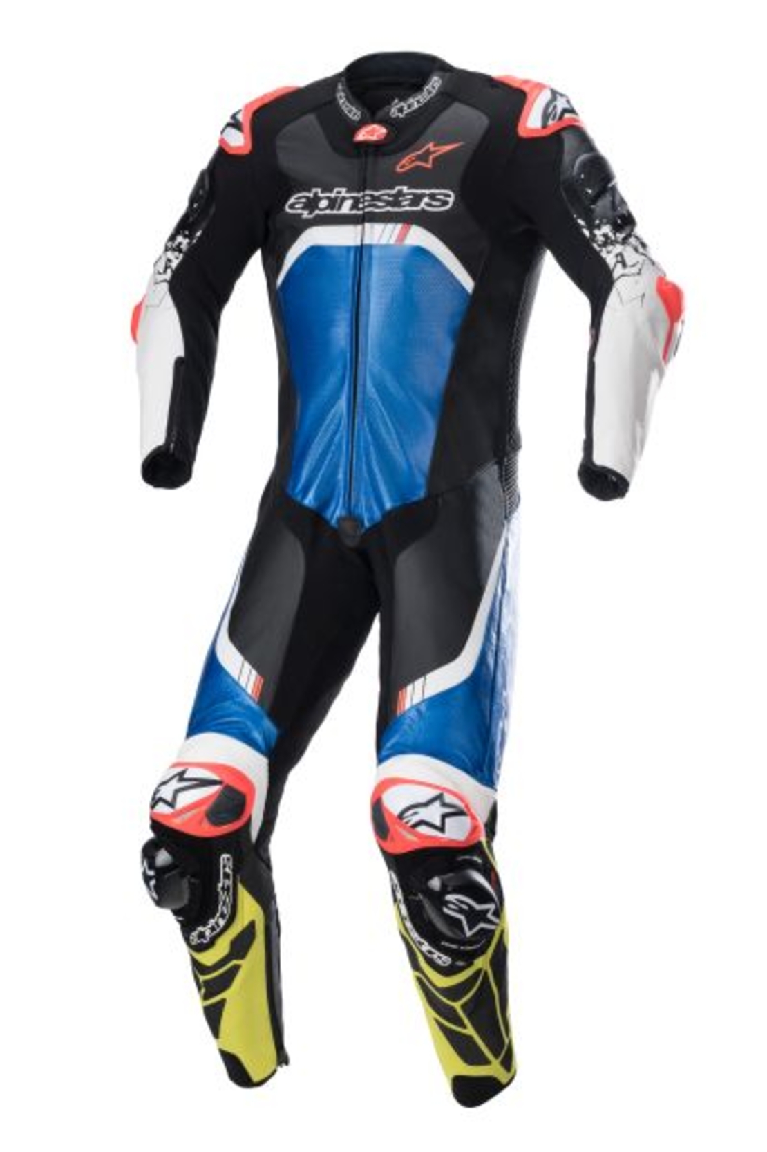 Кожен екип ALPINESTARS GP TECH V4 BLACK/BLUE/YELLOW