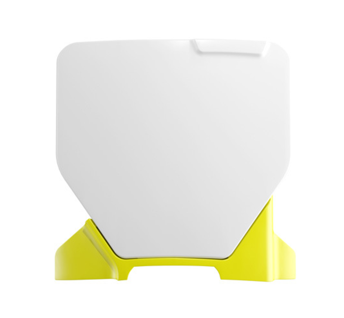 Табела за номер RACETECH Front Number Plate HUSQ TC 50 24-25 (White/Yellow)