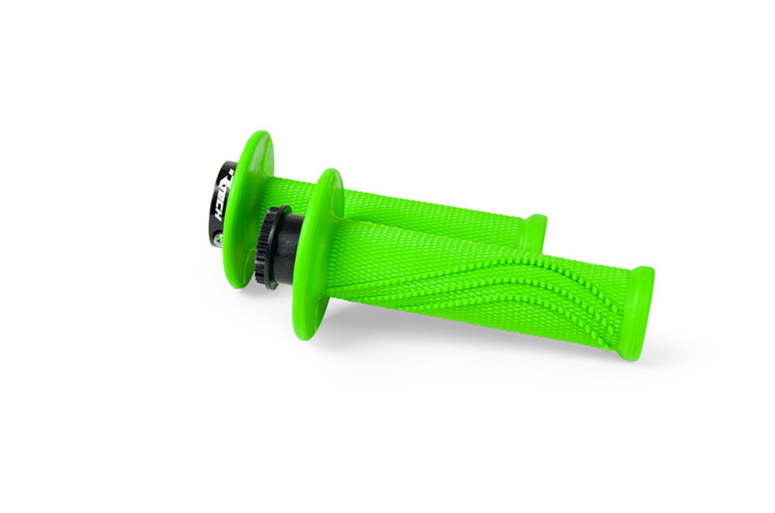 Ръкохватки RACETECH R20 Lock On Grips Wave Neon Green