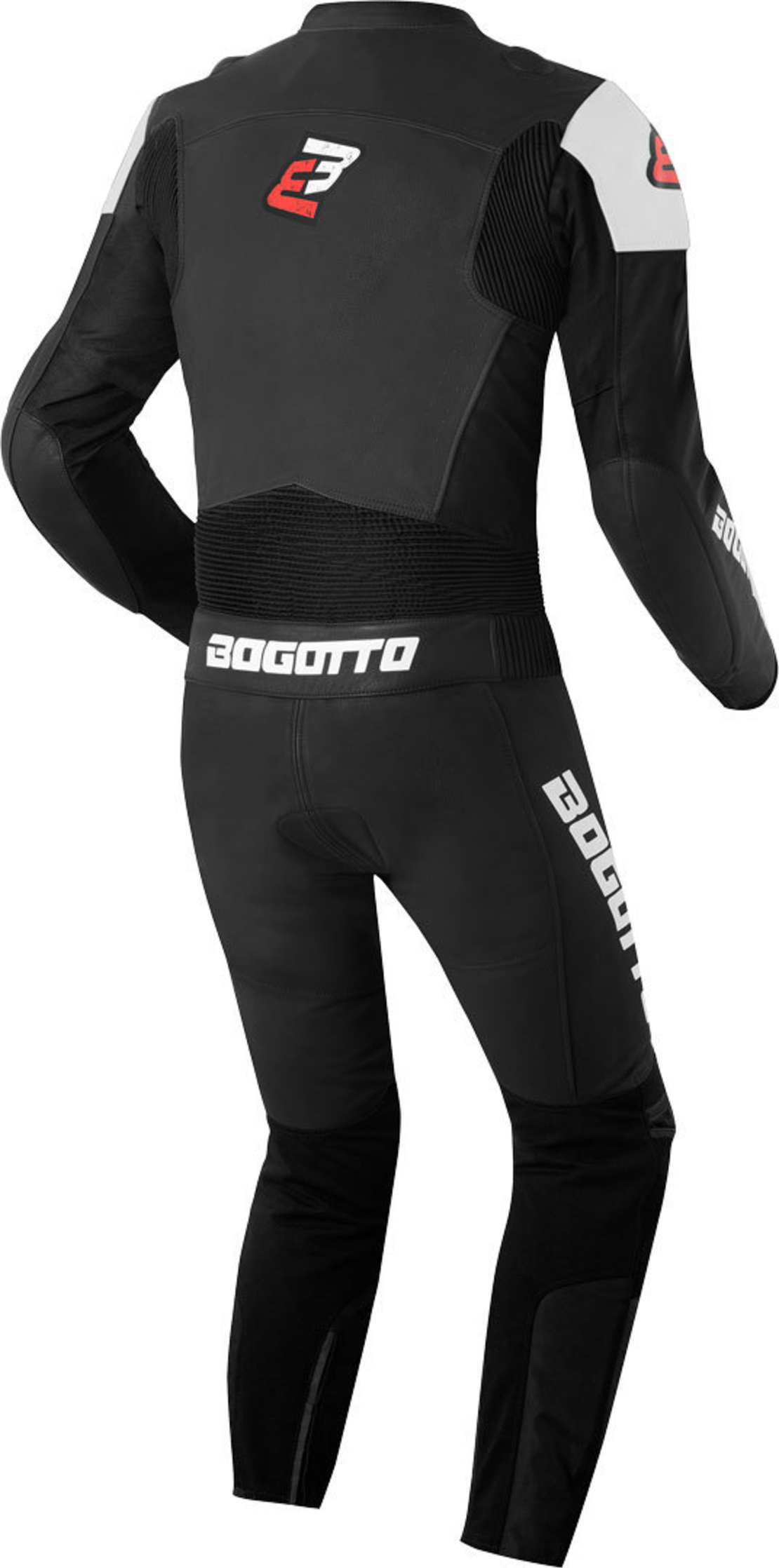 Кожен Мото Екип BOGOTTO LOSAIL Black/White
