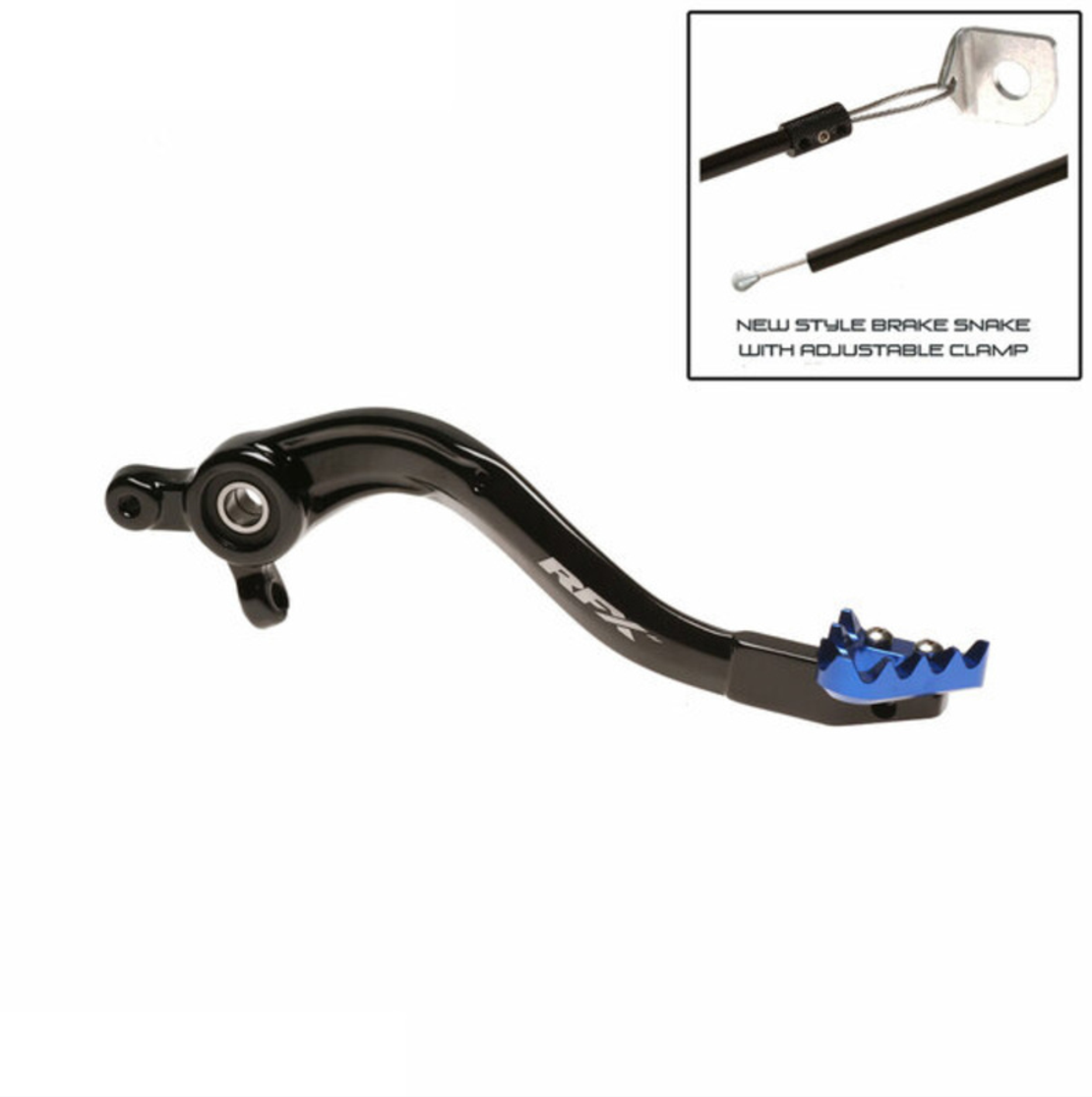 Заден лост за спирачка RFX Pro ST Rear Brake Lever Hard Anodised Black/Blue