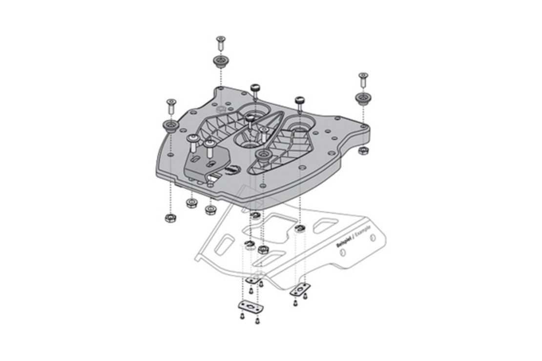 Стойка за куфар SW-MOTECH Adapter Plate for ALU-RACK