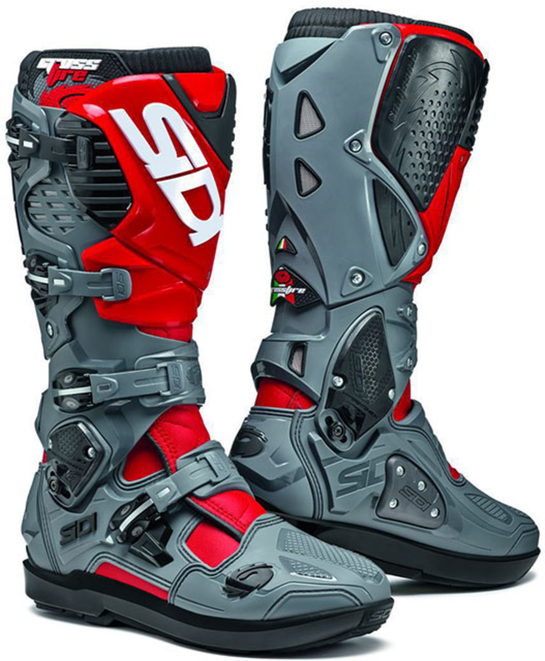 Мотокрос ботуши SIDI CROSSFIRE 3 SRS RED-GREY LIMITED