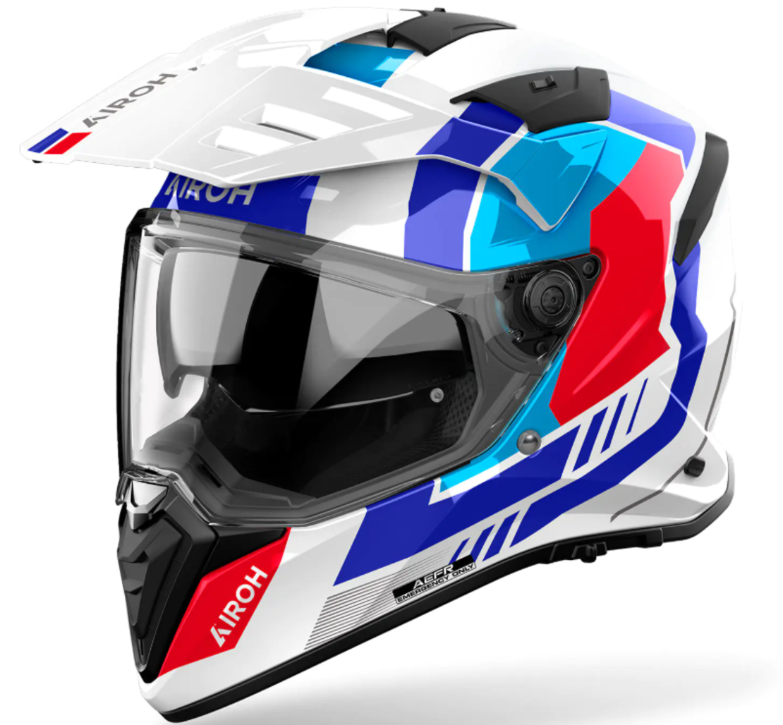 Каска AIROH BANDIT HORN WHITE GLOSS