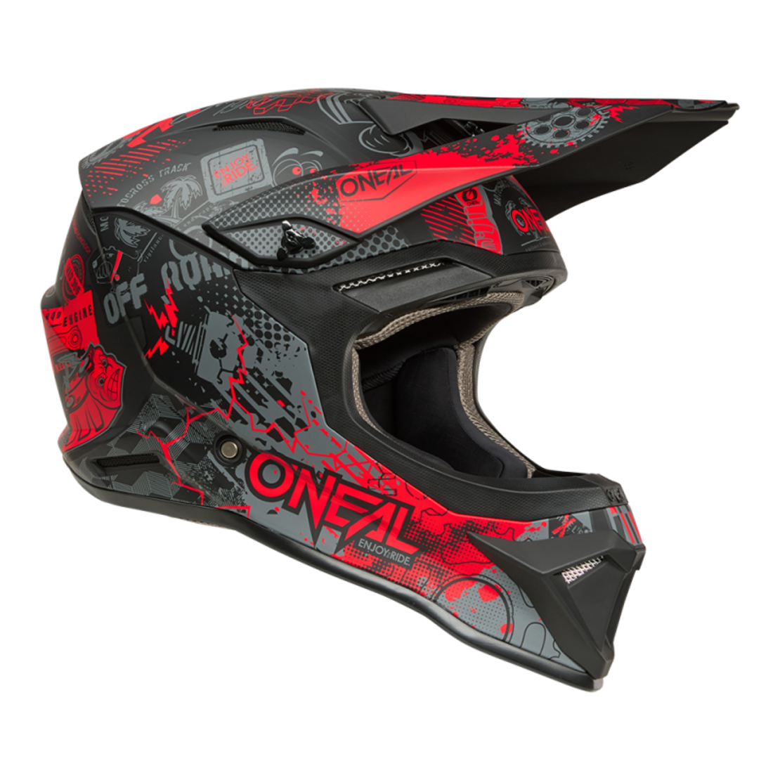 Каска O'NEAL 1SERIES VIBRANT BLACK/RED V.26