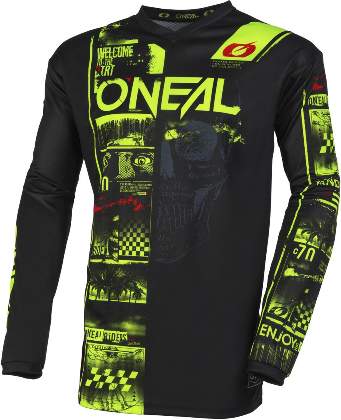 Мотокрос блуза O`NEAL ELEMENT ATTACK BLACK/YELLOW