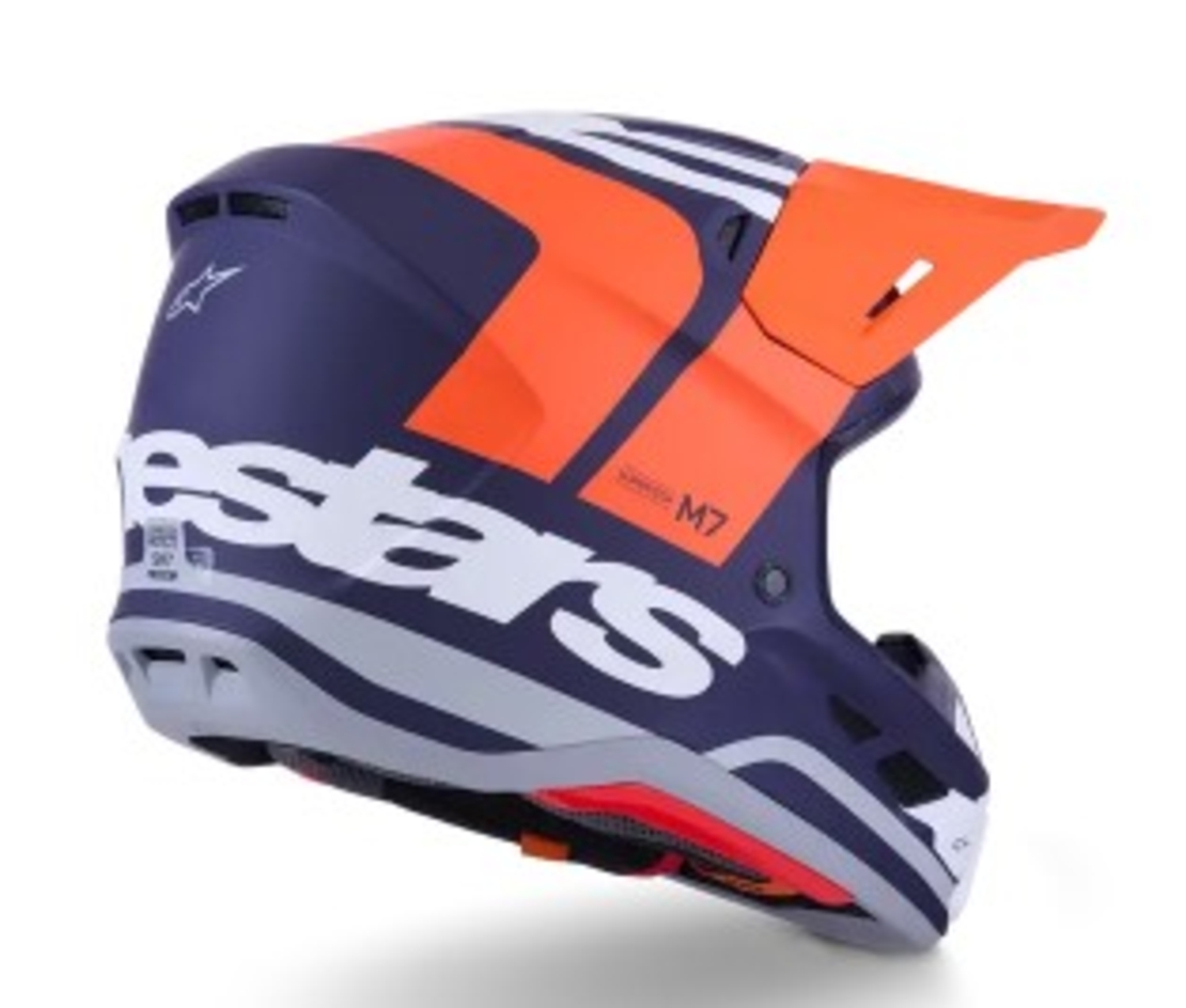 Мотокрос каска ALPINESTARS SM7 CORE ORAN/BLUE