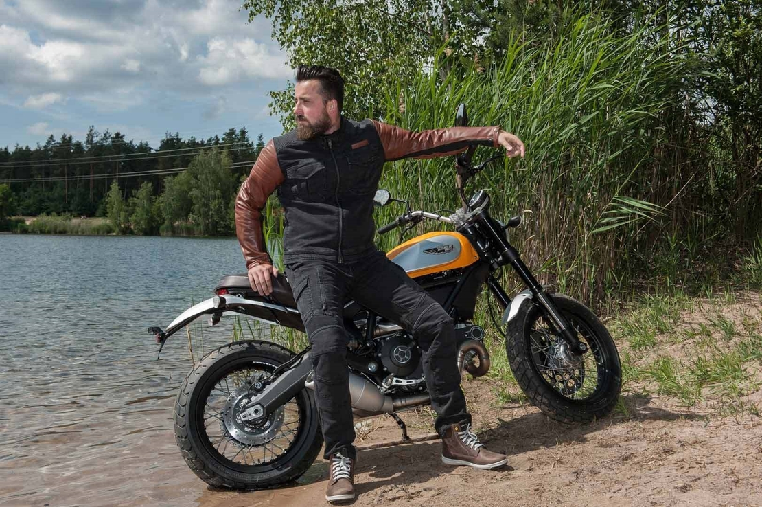 Мото дънки TRILOBITE 1664 ACID SCRAMBLER KHAKI 2.0