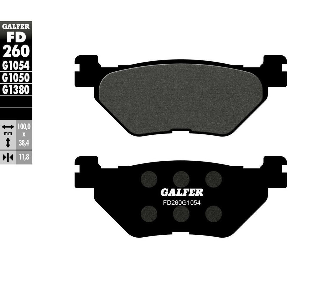 Задни мото накладки Galfer SEMI METAL FD260G1054