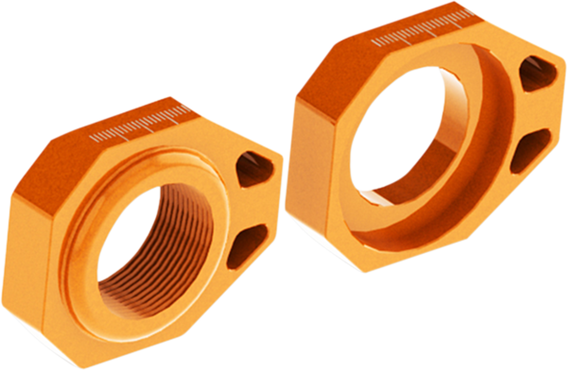 Блок втулка за задна ос SCAR Axle Blocks KTM SX 125/250 13-22 / SXF 250/350/450 13-22 ORANGE