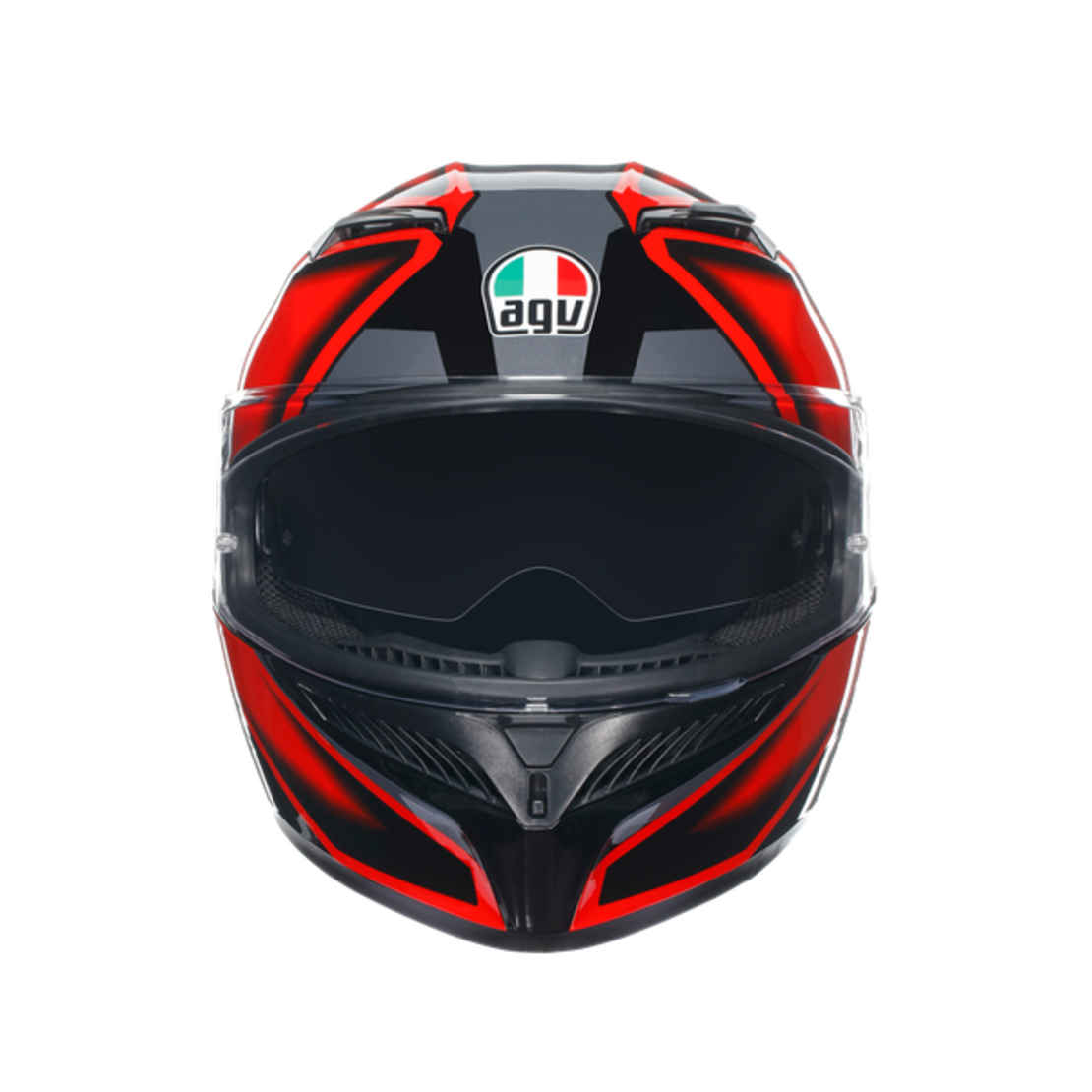 КАСКА  AGV K3 -COMPOUND BLACK/RED