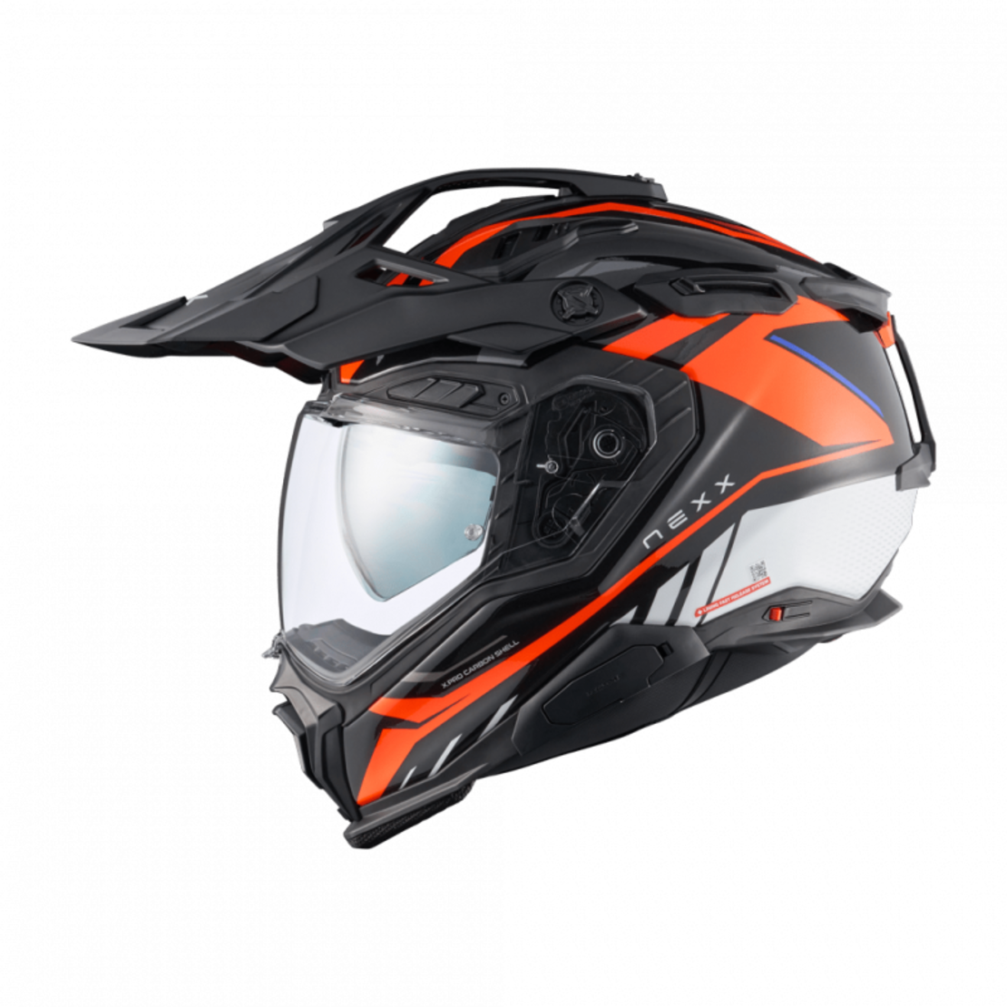 Адвенчър каска NEXX X.WED3 GOBI ORANGE/WHITE