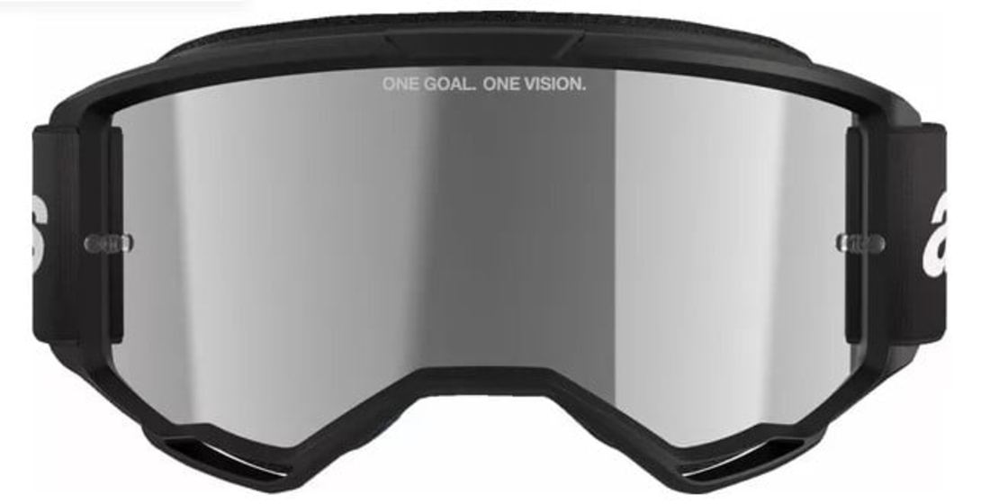 Мотокрос очила ALPINESTARS VISION 3 WORDMARK BLK MIRROR-SIL