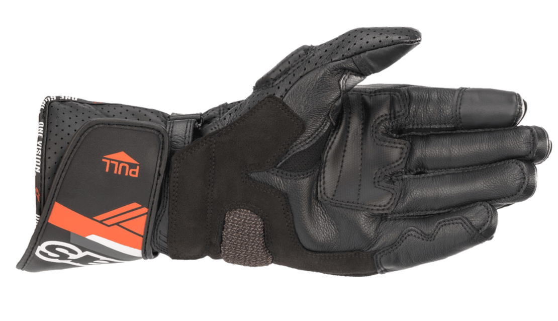 Кожени мото ръкавици ALPINESTARS SP-8 V3 Black-Red Fluo