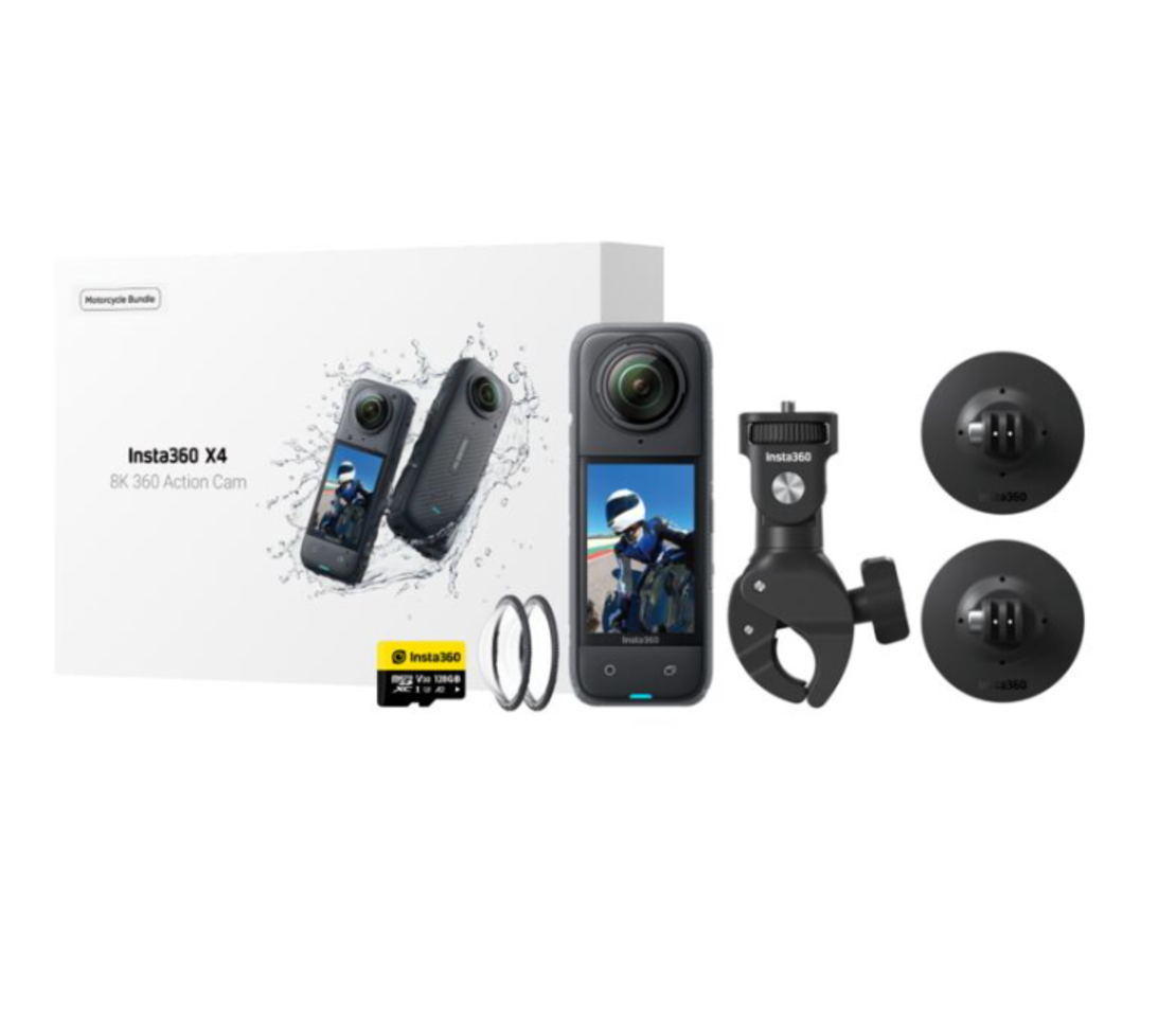 Екшън камера Insta360 X4 360° 8K MOTORCYCLE BUNDLE