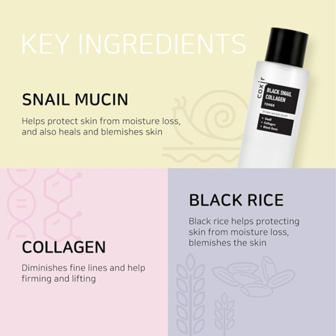 Coxir Black Snail Collagen Toner 150ml