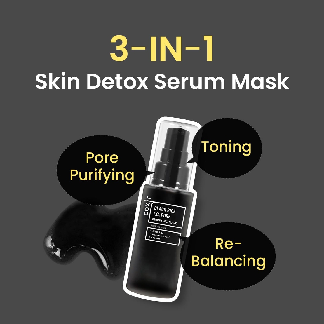 Coxir Black Rice TXA Pore Mask 50ml