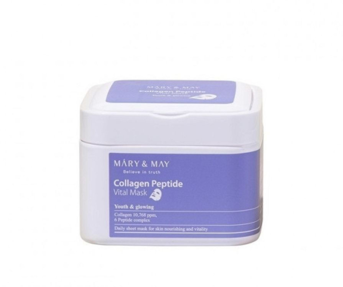 Mary & May Collagen Peptide Vital Mask 30pcs