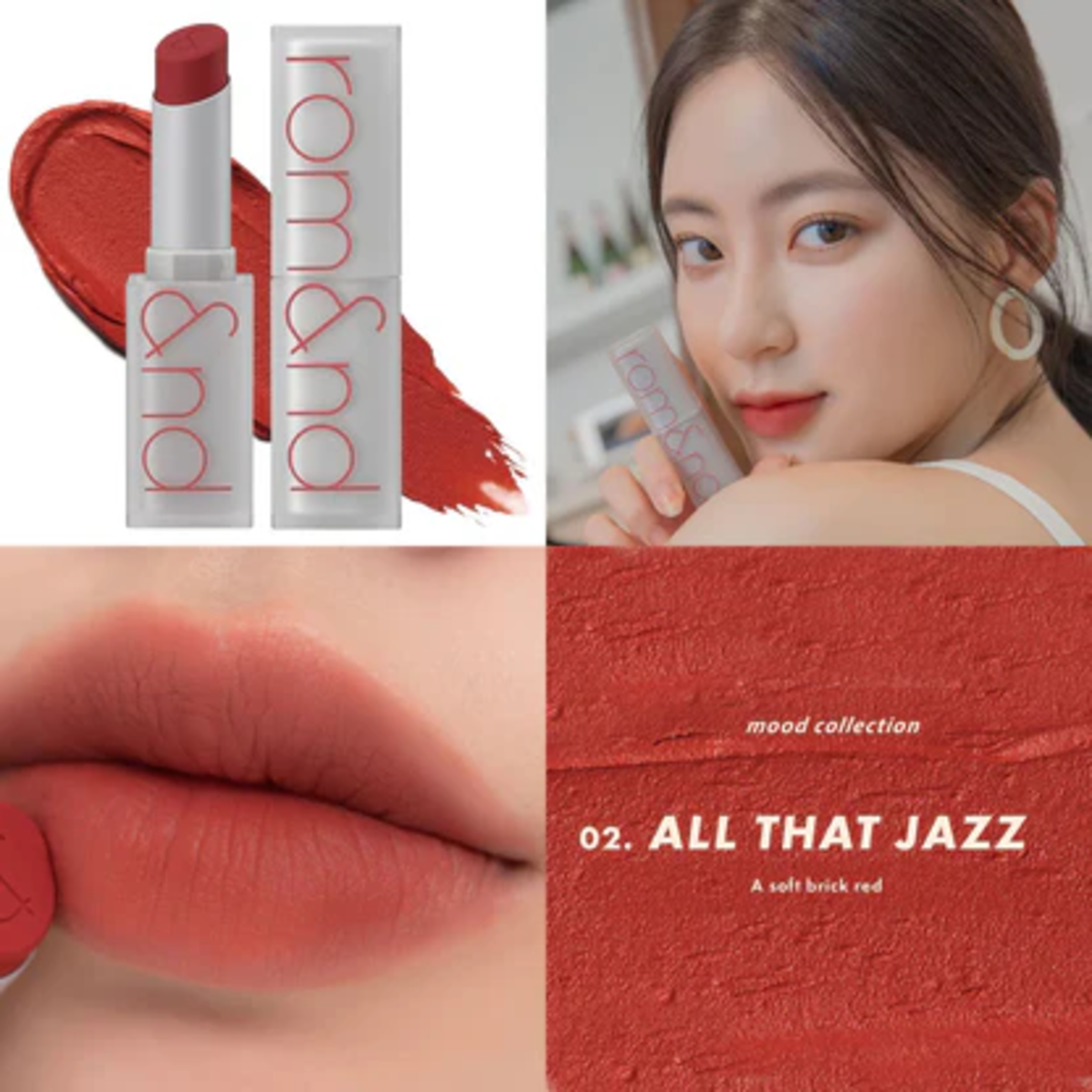Rom&nd Zero Matte Lipstick 02 All That Jazz