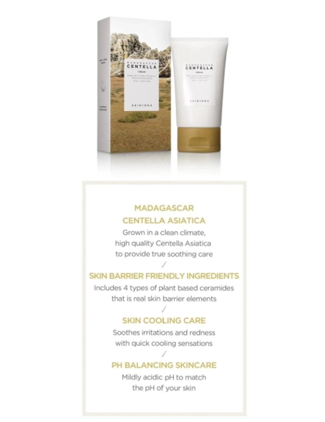 Skin 1004 Madagascar Centella Cream 75ml