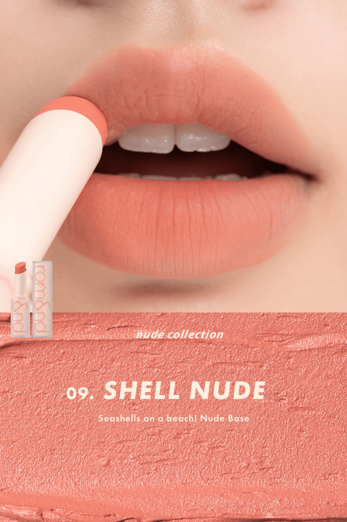 Rom&nd Zero Matte Lipstick 09 Shell Nude