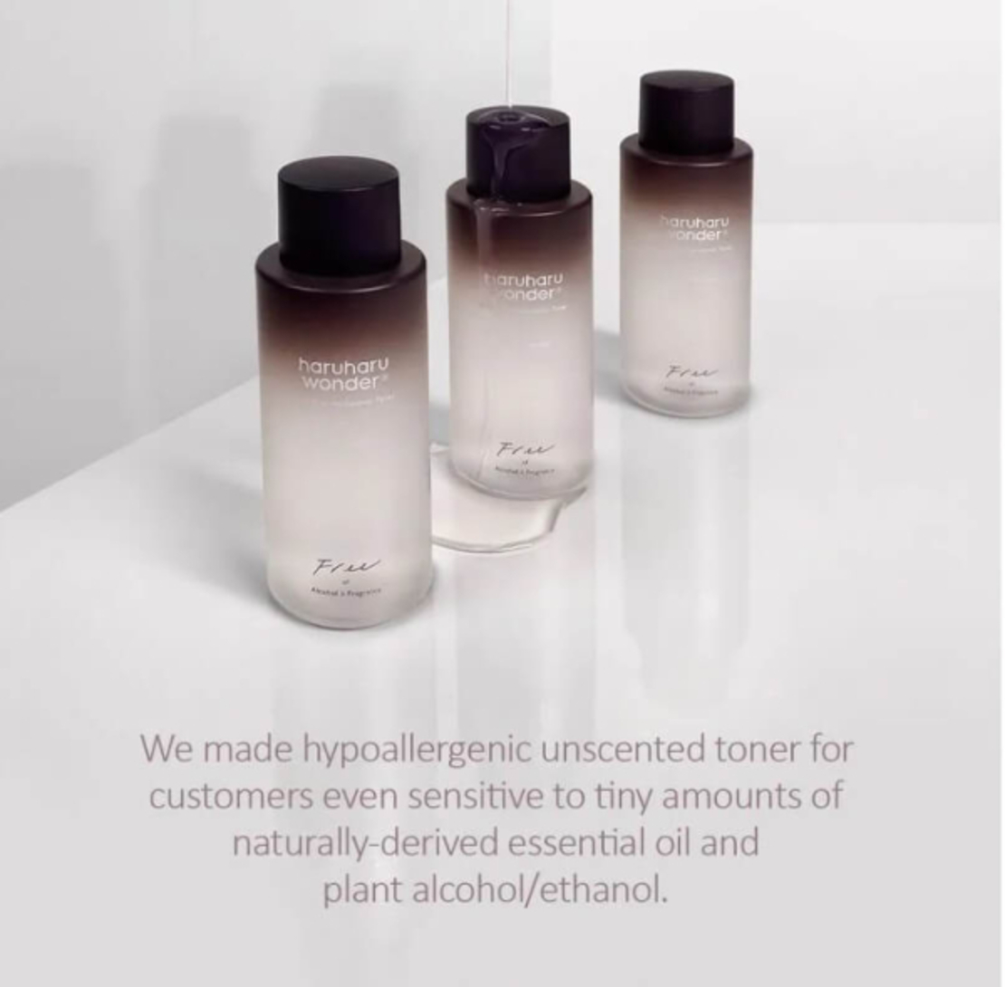 Haruharu Wonder Black Rice Hyaluronic Toner Free of Alcohol Fragrance