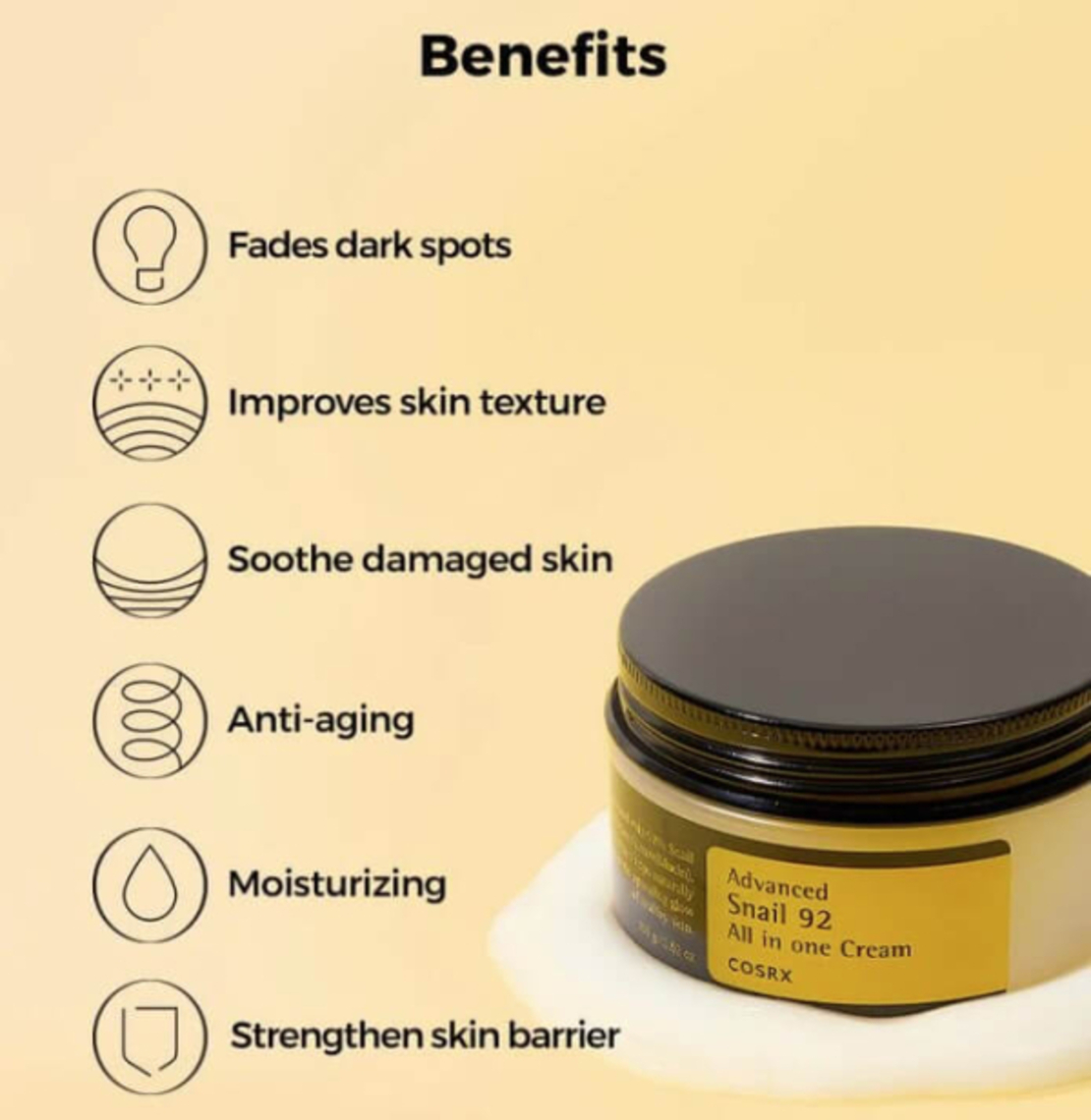 COSRX Advanced Snail 92 All in one Cream 100gr