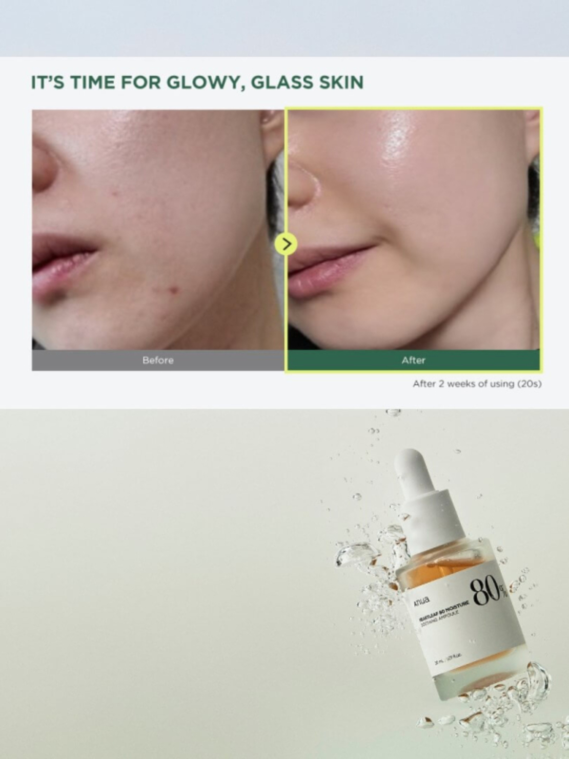 ANUA Heartleaf 80% soothing ampoule