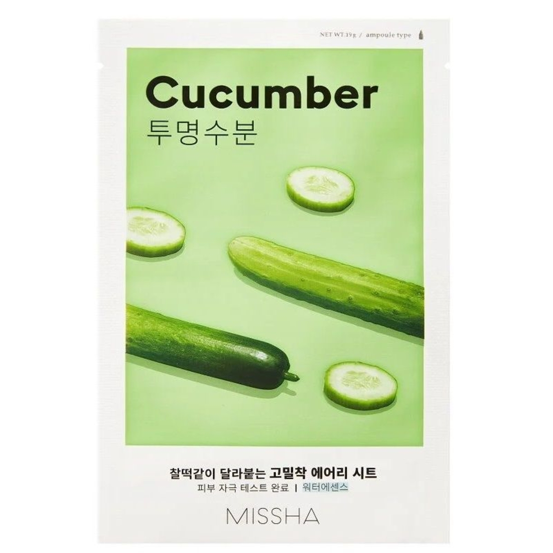 Missha Airy Fit Sheet Mask Cucumber 19g