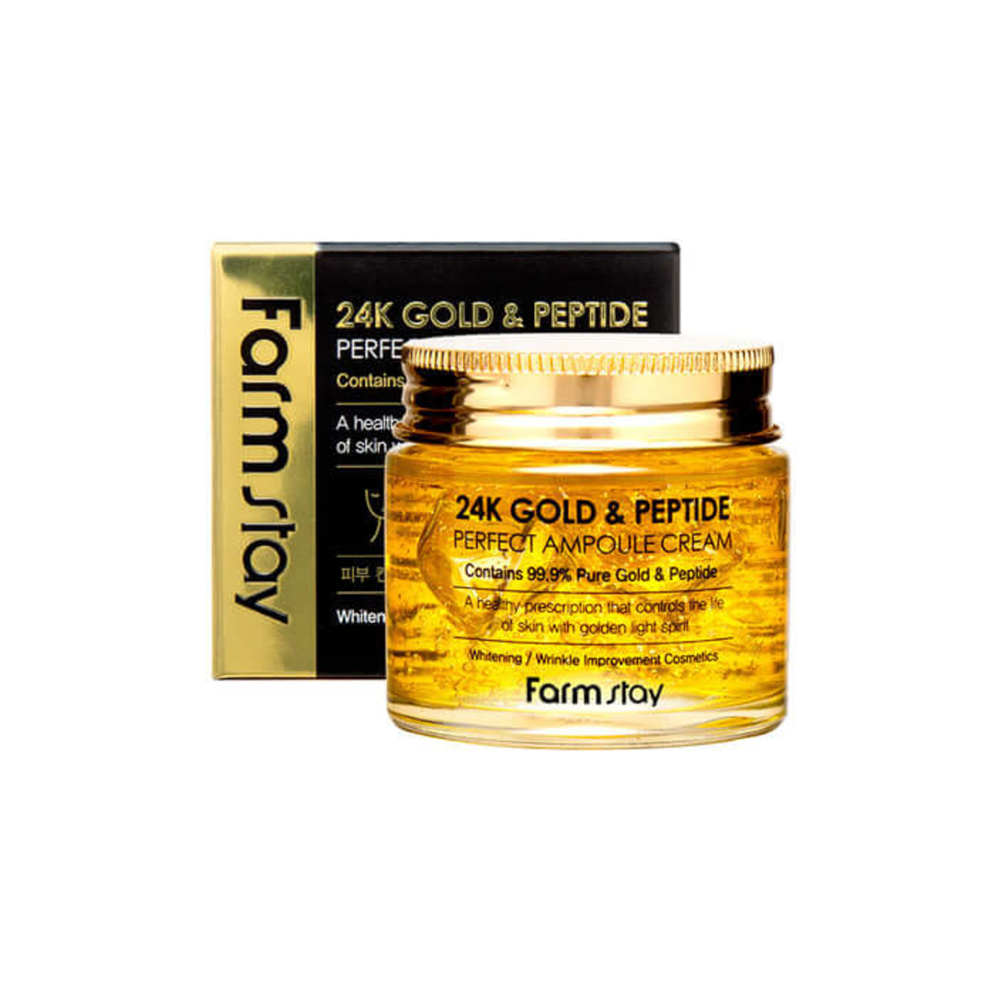 FarmStay 24K Gold & Peptide Perfect Ampoule Cream 80ml
