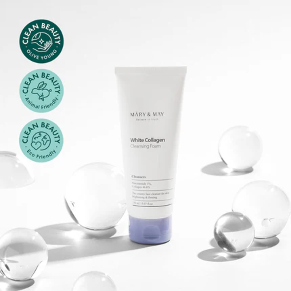 Mary and May White Collagen Cleansing Foam 150ml