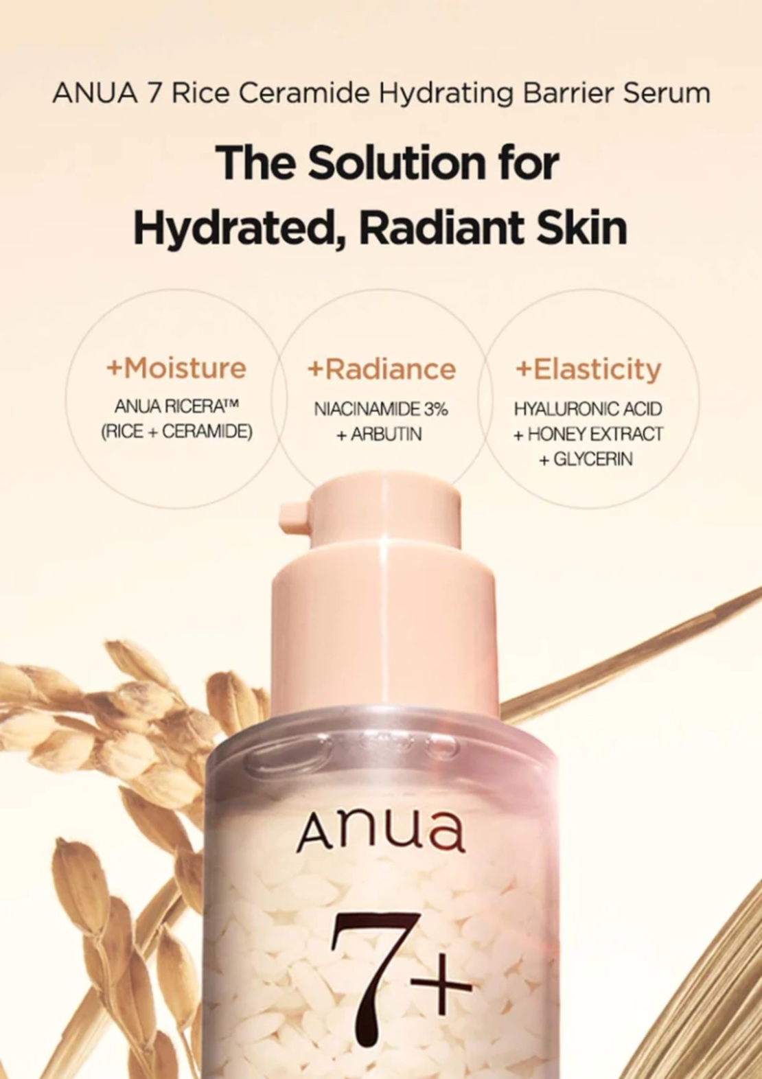 Anua Rice 7 Ceramide Hydrating Barrier Serum 50ml