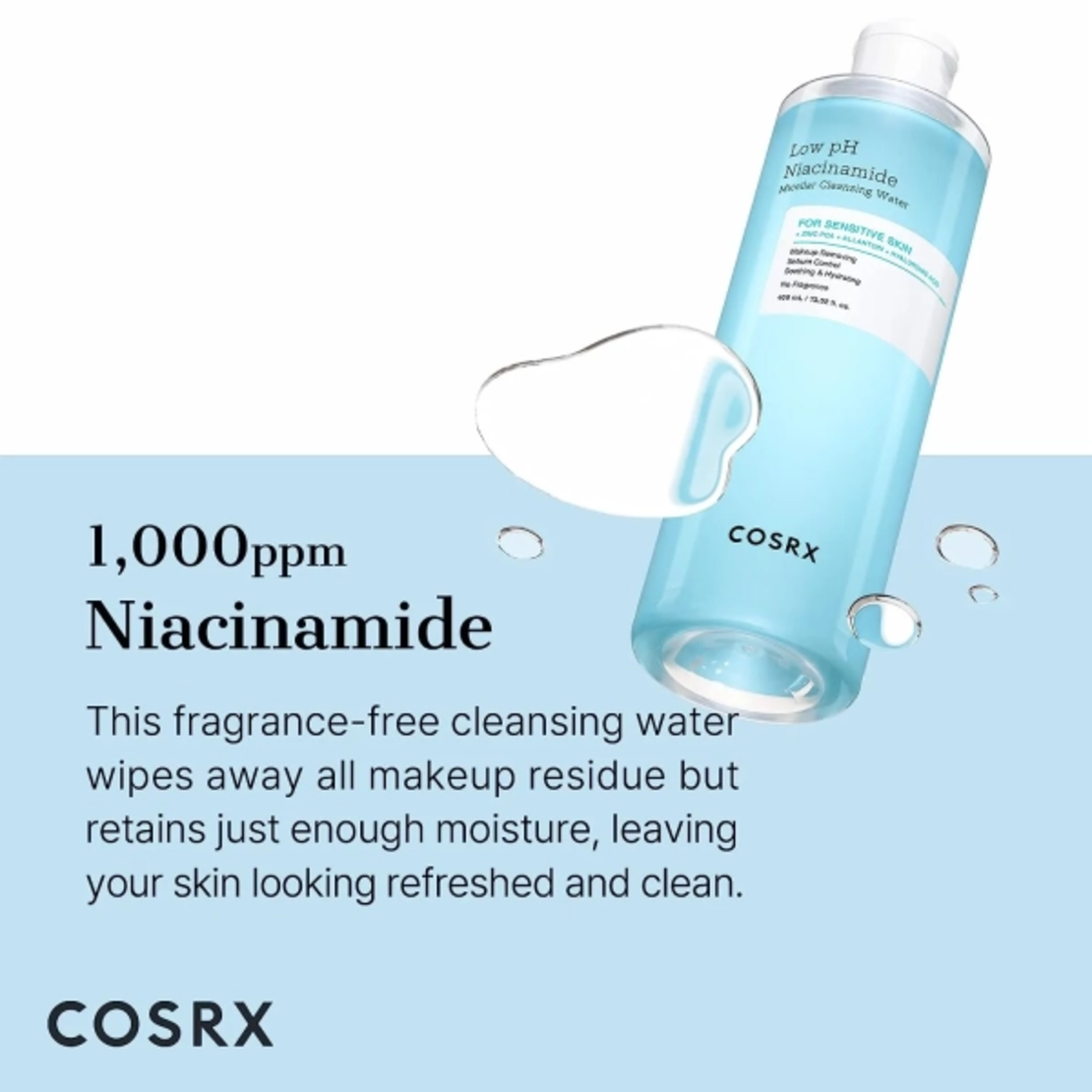 COSRX Low ph Niacinamide Micellar Cleansing Water 400ml