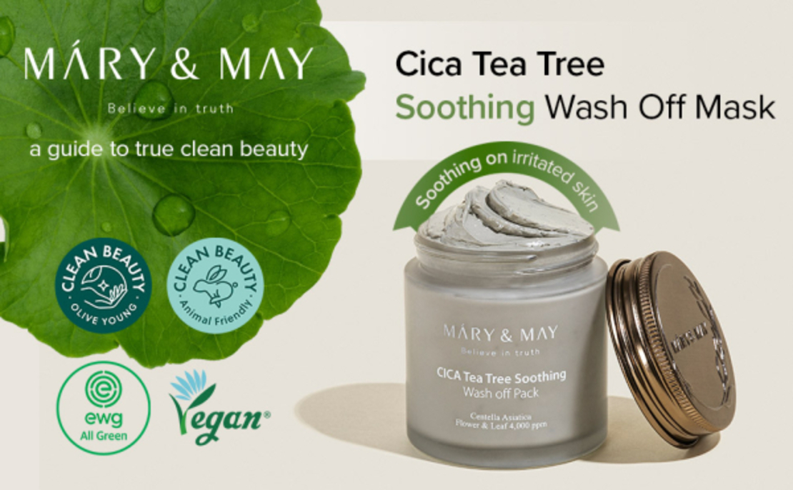 Mary and May CICA Tea Tree Soothing Wash Off Pack