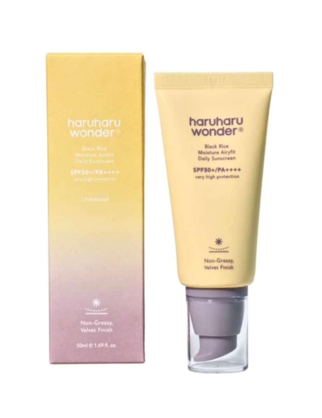 Haruharu Wonder Black Rice Moisture Airyfit Daily Sunscreen SPF50+ 50ml